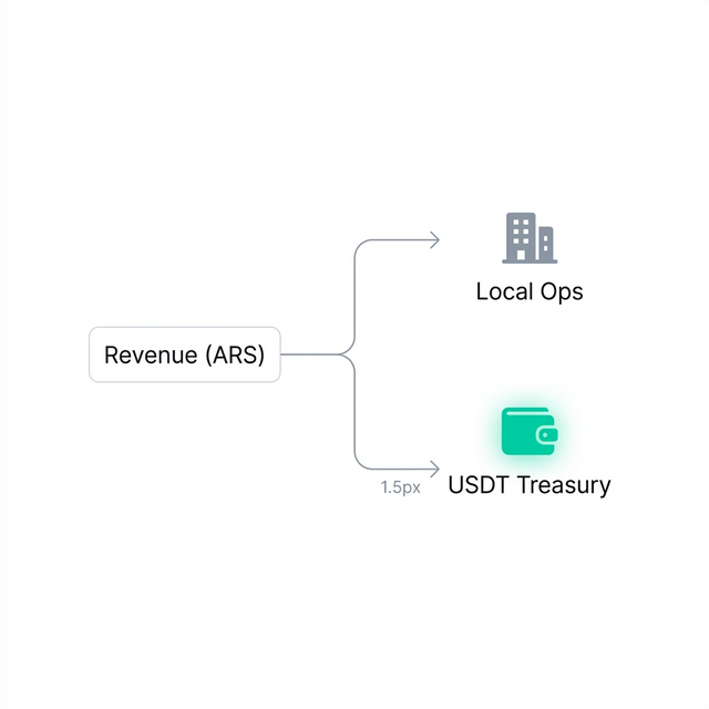 Tesorería corporativa híbrida en Argentina: estrategias ARS y USDT para empresas de alto volumen